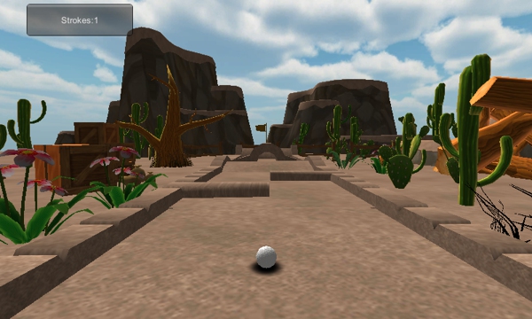 3D卡通沙漠迷你高爾夫( Desert Mini Golf 3D)0