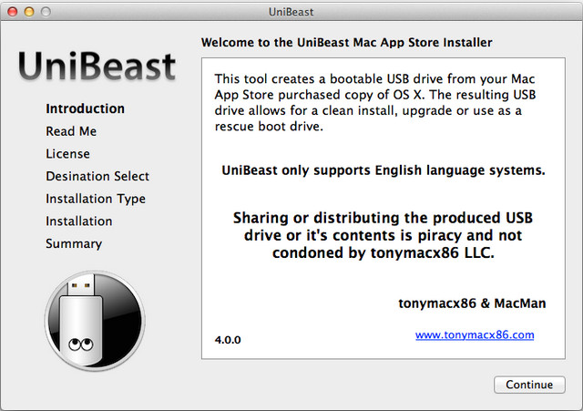 UniBeast(苹果启动U盘制作软件) v5.0.1 官方免费版0