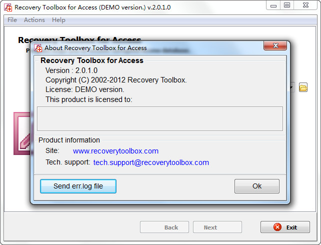 Access数据恢复工具(Recovery Toolbox for Access) v2.0.1.0 官方安装版1