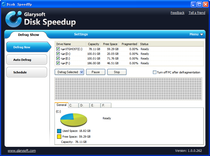 磁盘碎片整理优化(Disk SpeedUp) v1.0.0.262 汉化纯净安装版0