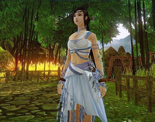 古劍奇譚2阿阮蔚藍衣服mod 綠色版 1