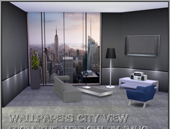 模拟人生4(The Sims 4)风景壁纸城市MOD V1.0 绿色版1