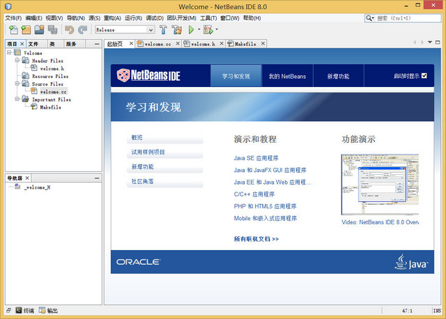 NetBeans IDE For C/C++ v8.0 官方中文版2