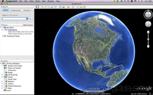 谷歌地球(Google Earth) V7.1.2.2041 Mac版1