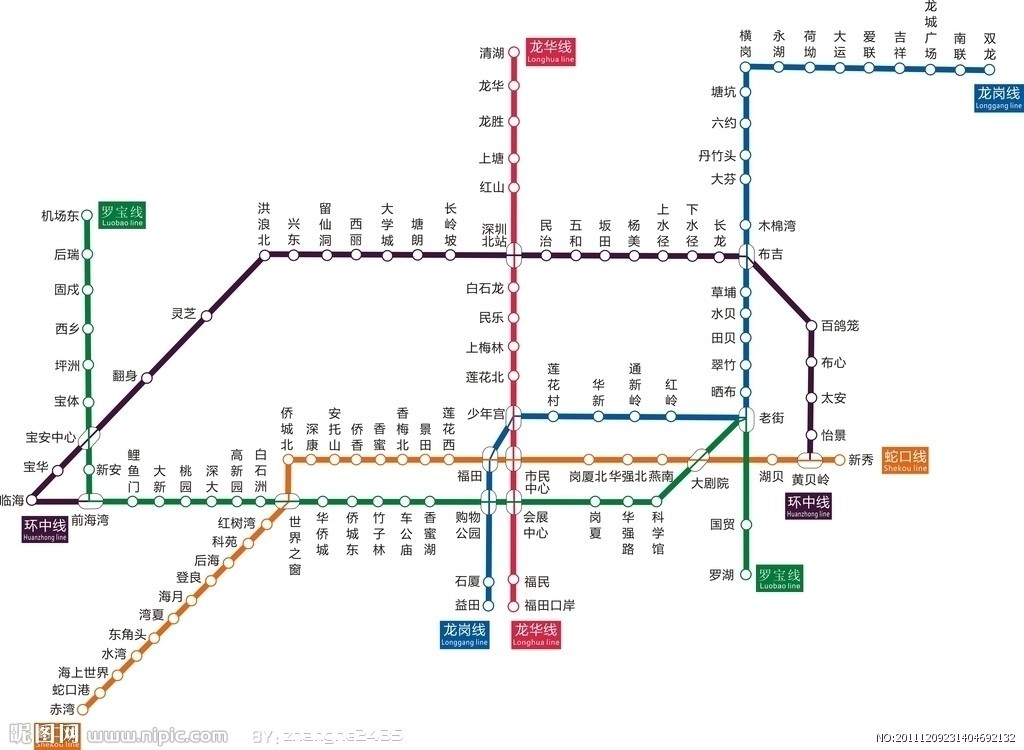 深圳地铁高清线路图 2015 最新jpg格式线路图0