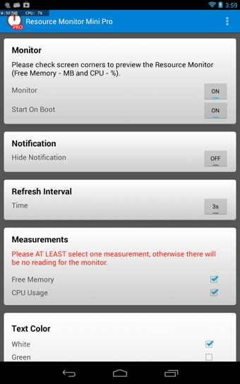 Resource Monitor Mini Pro(手机迷你资源监视器) v1.0.83 安卓版1