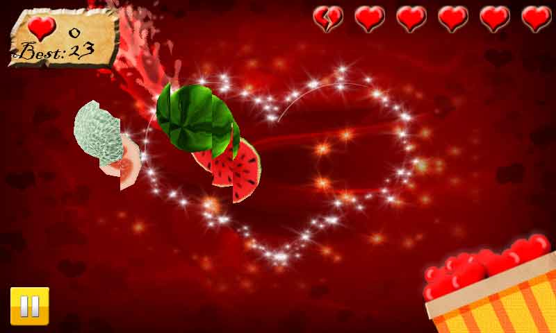 水果忍者情人节版(Fruit Ninja Kaka Valentine) v1.0.0 安卓版2