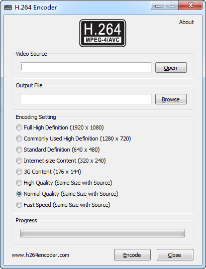 H264encoder(H264视频编码器) v1.0.0.1 绿色版0