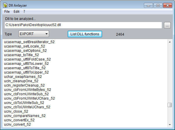 Alternate DLL Analyzer DLL分析器