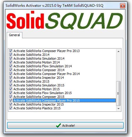 SolidWorks2015注册机 32/64位_附序列号0