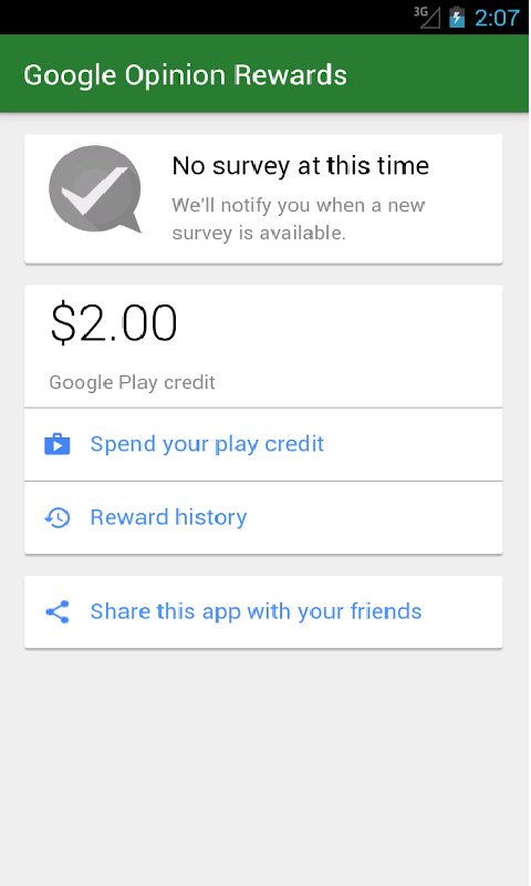 Google Opinion Rewards v20151016 安卓版 2