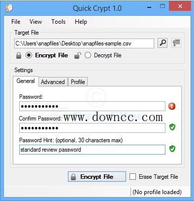 Quick Crypt(文件加密工具) v1.0 官方版0