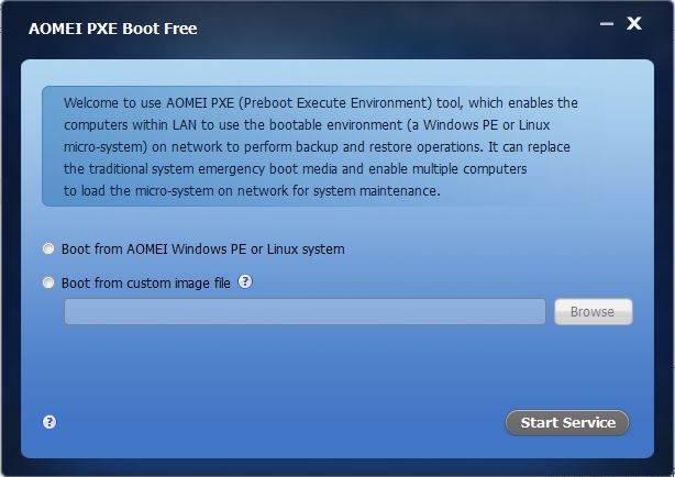 AOMEI PXE Boot Free(PXE系统维护工具) v1.0.1 官方最新版0