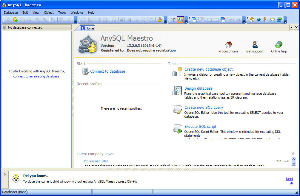 AnySQL Maestro(数据库管理工具) v13.2.0.3 免费版0