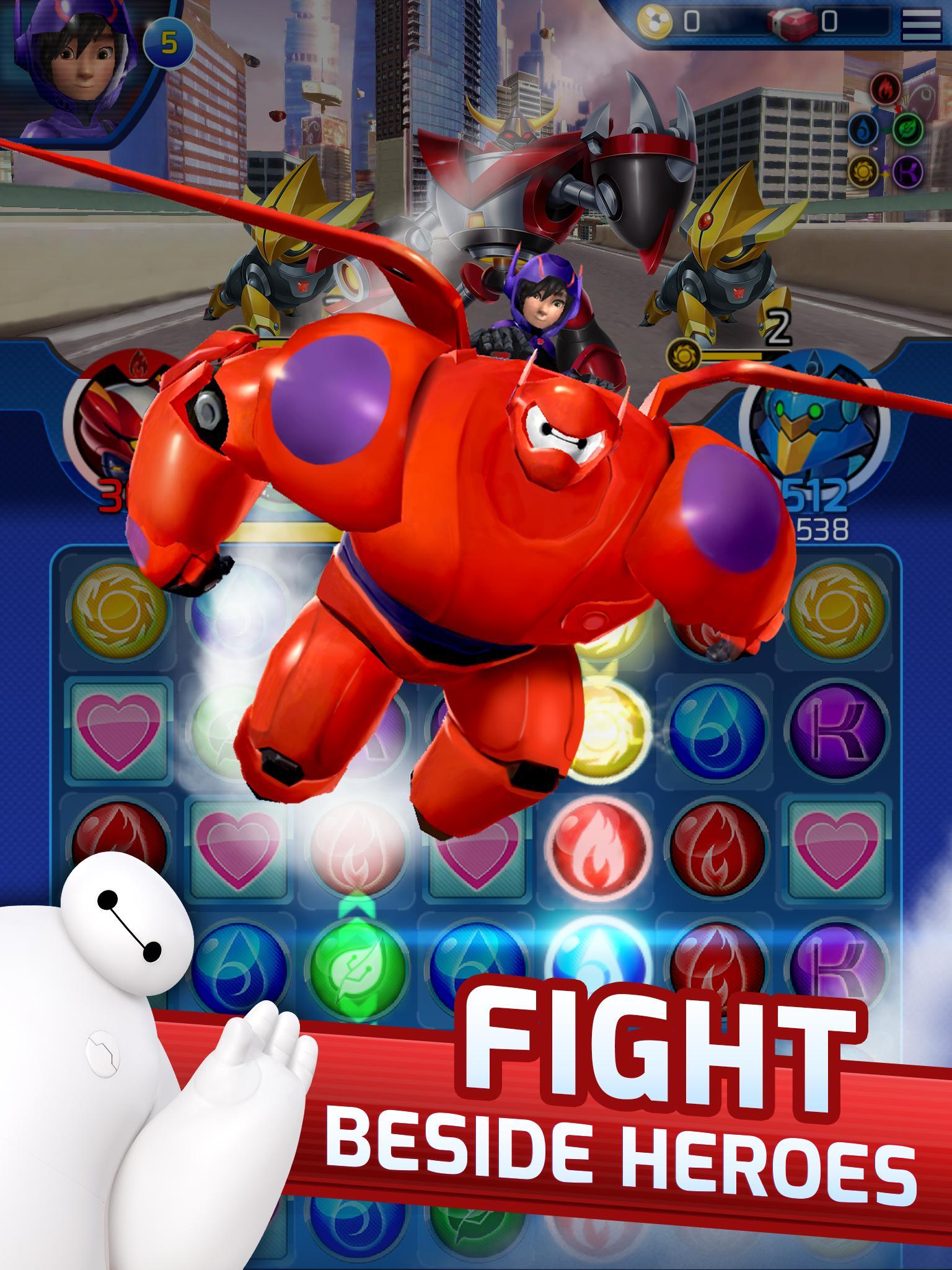 超能陸戰(zhàn)隊(duì)手游修改版(Big Hero 6 Bot Fight) v2.0.4 安卓最新版_帶數(shù)據(jù)包 2