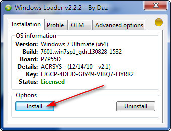 Windows Loader(win7/win8激活工具) v2.2.2 绿色版0