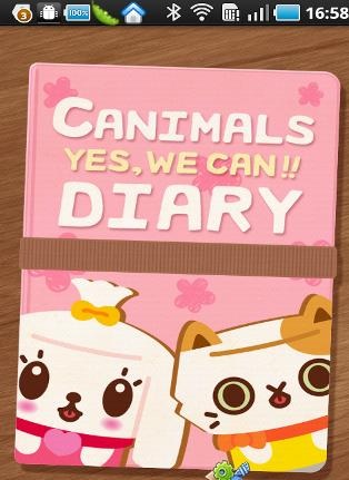 粉可爱日记本(Canimals Diary) v1.0 安卓版0