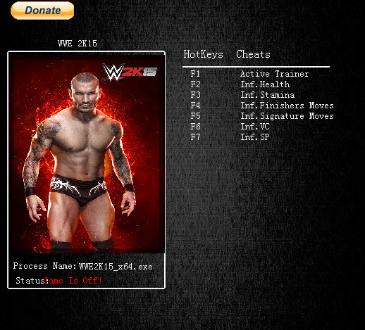 WWE2k15六项属性修改器 v1.0 官方版0