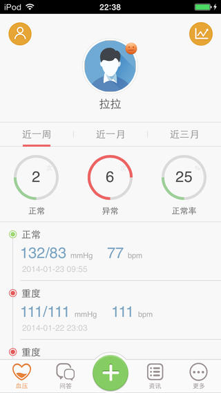 億護(hù)嘉血壓管家iphone版 v2.2.2 蘋果手機(jī)版 2