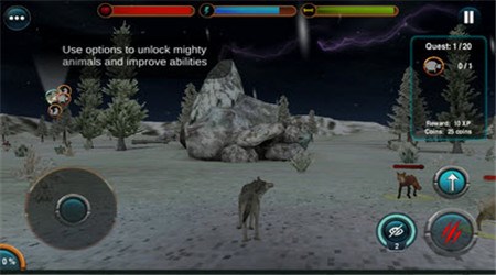 愤怒的狼模拟器无限金币修改版(Angry Wolf Simulator 3D) v1.1 安卓版2