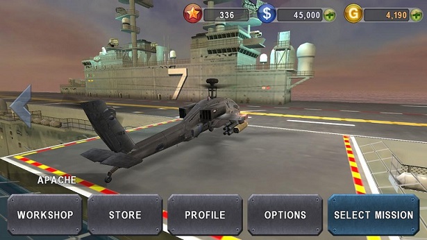 炮艇战3D直升机修改版(GUNSHIP BATTLE) v2.2.9.0 安卓版0