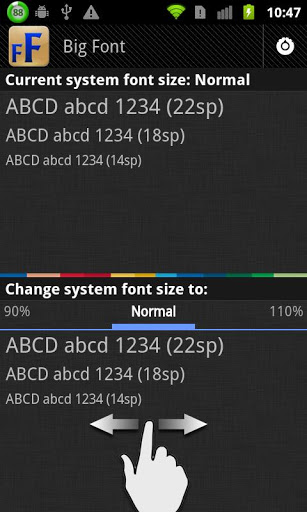 改变系统字体大小:Big Font v2.56 安卓版6