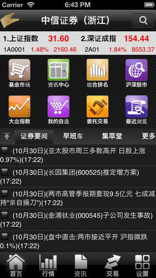 中信金通金翼手机证券iphone版 v2.8 苹果手机版2