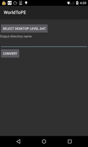 我的世界存档转换器(WorldToPE) v1.0 安卓版0