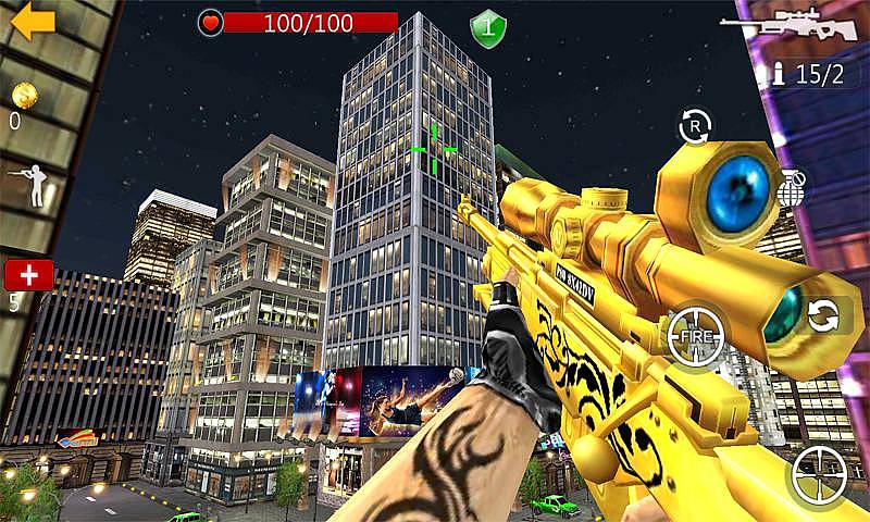 3D狙击杀手2内购修改版 v1.0.8 安卓无限金币版1
