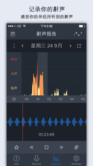 鼾聲分析器iphone版 v5.3.11 蘋(píng)果手機(jī)版 2