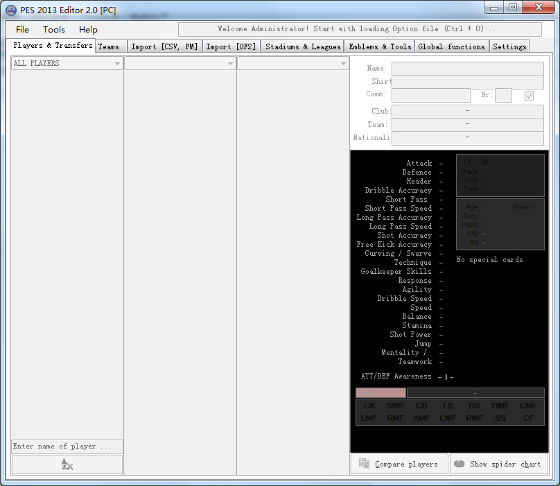 PES 2013 editor(实况足球2013存档修改器) v2.0 绿色版0