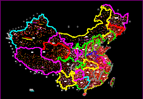 中国地图cad完整版 0