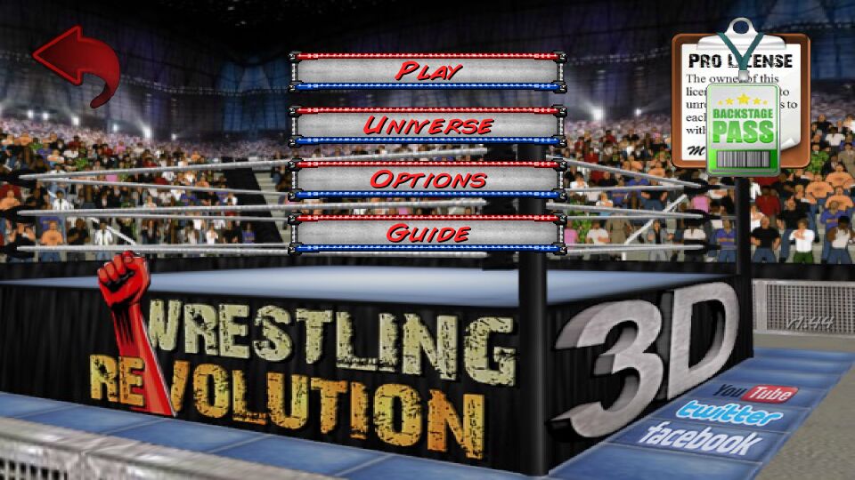 摔跤革命3D游戏关卡修改版(Wrestling Revolution 3D) v1.440 安卓版1