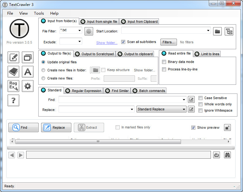 TextCrawler修改版(文件搜索替换工具) v3.0.5 官方汉化版0