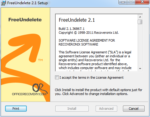 FreeUndelete(数据恢复软件) v2.1.36867.1 官方版0