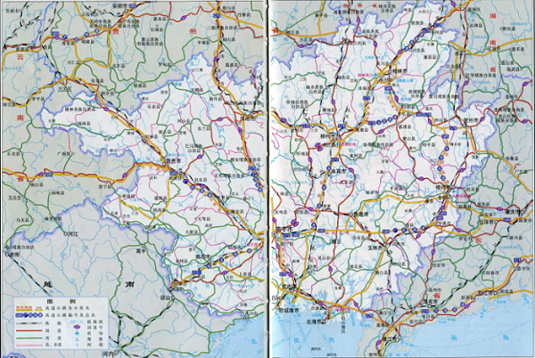 广西高速公路地图全图高清版 2016JPG版0