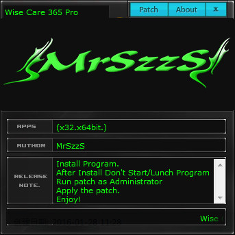 wise care 365 pro注册机 完美激活版0