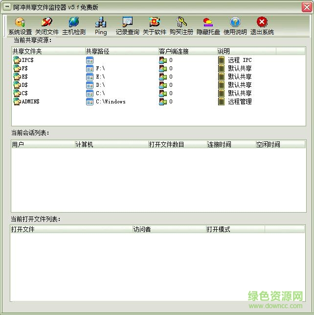 阿沖共享文件監(jiān)控器正式版 v5.1 綠色免費(fèi)版 0