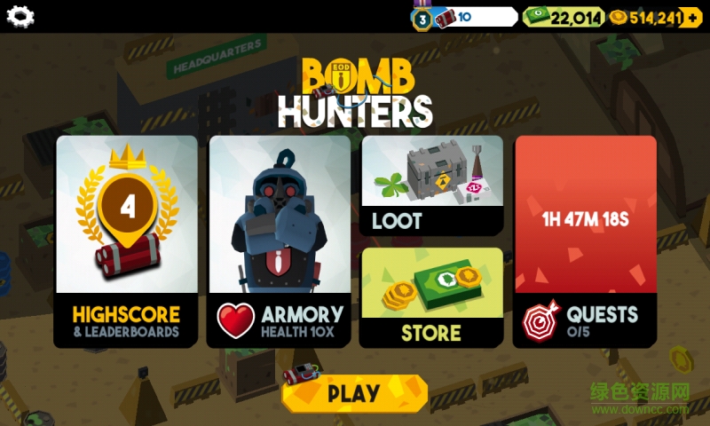 炸弹猎人内购修改版(Bomb Hunters) v0.1 安卓无限金币版1