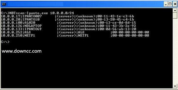 nbtscan v2.21 綠色版 0