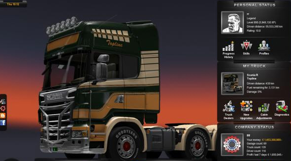 欧洲卡车模拟2完美存档 0