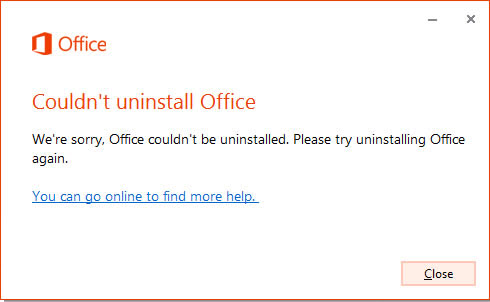 Office 2013卸载失败