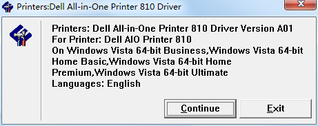 戴尔dell 810打印机驱动 v1.3.2 官方最新版0