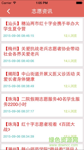 广州志愿者ios版 v2.0 iPhone版0