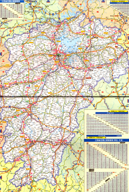 江西省高速公路地图高清版 jpg大图版0