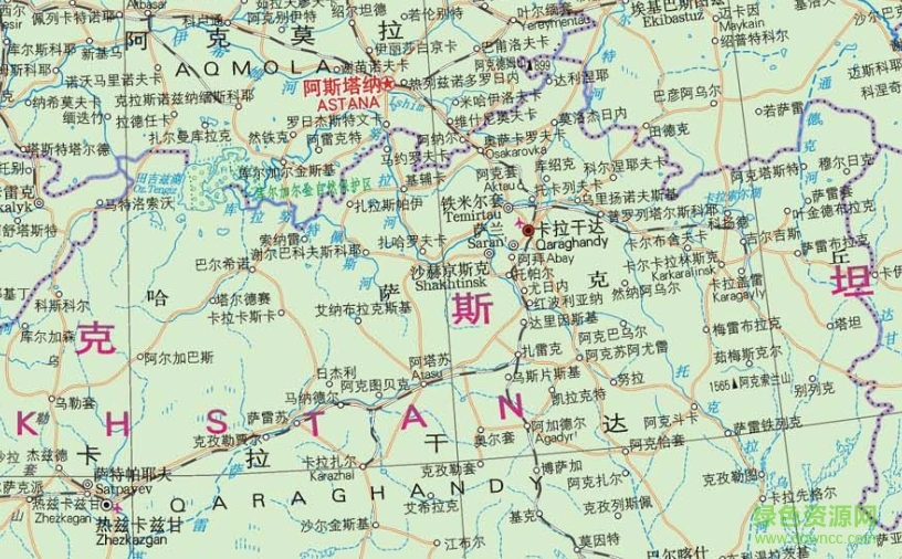 乌兹别克斯坦高清地图
