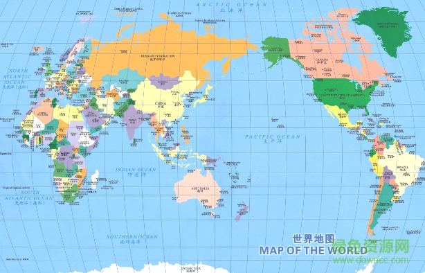 世界地图高清30亿像素地形图 可放大版0