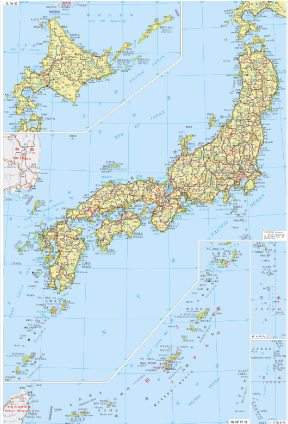日本地图高清中文版 jpg超高清大图版0