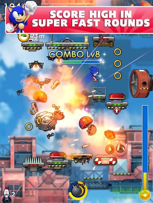 索尼克跳跃狂热内购修改版(Sonic Jump Fever) v1.2.0 无限金钱安卓版3