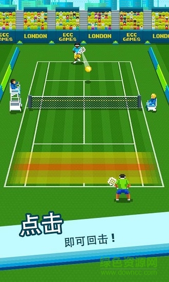 啪啪网球中文修改版(one tap tennis) v1.10.00 安卓汉化版0